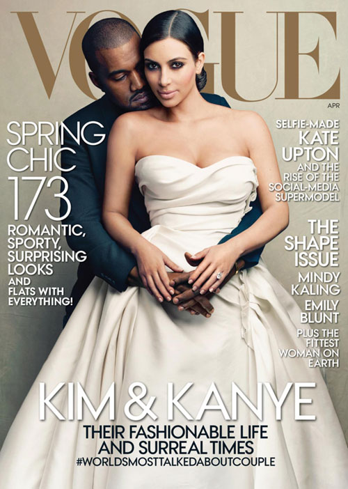 “Ảnh cưới” của Kim Kardashian lên bìa Vouge - 1