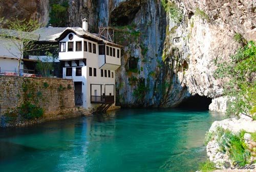 Thị trấn Blagaj bức tranh phong cảnh châu Âu - 5