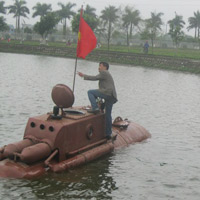 Tàu ngầm tự chế sẽ được chạy thử ngoài biển?