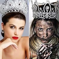 Xu hướng thời trang - Hoa hậu Hoàn vũ 2009 lộ ảnh "bầm dập"