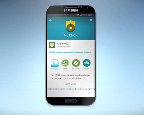 HOT: Video Samsung để lộ Galaxy S6 qua tính năng Knox - 1