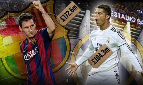 Định giá: Messi đắt gần gấp đôi Ronaldo - 1