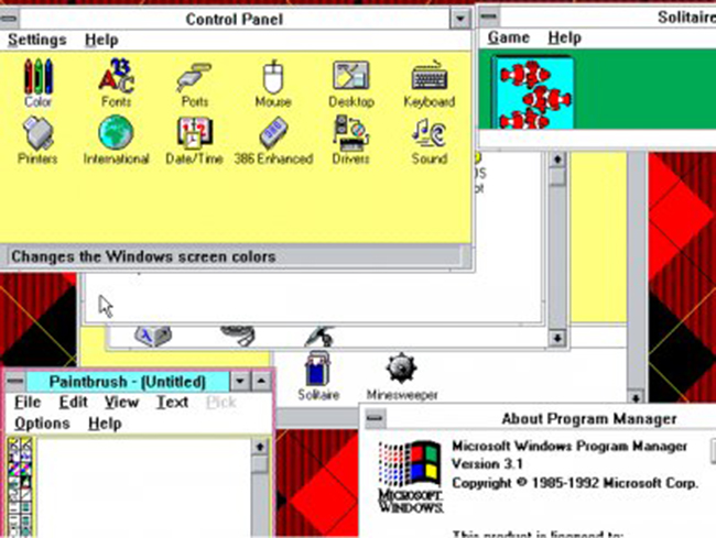 Windows 3.1: 1991
