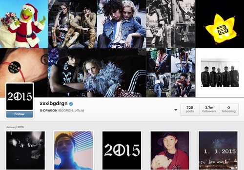 G-Dragon là sao Hàn “hot” nhất trên Instagram - 1