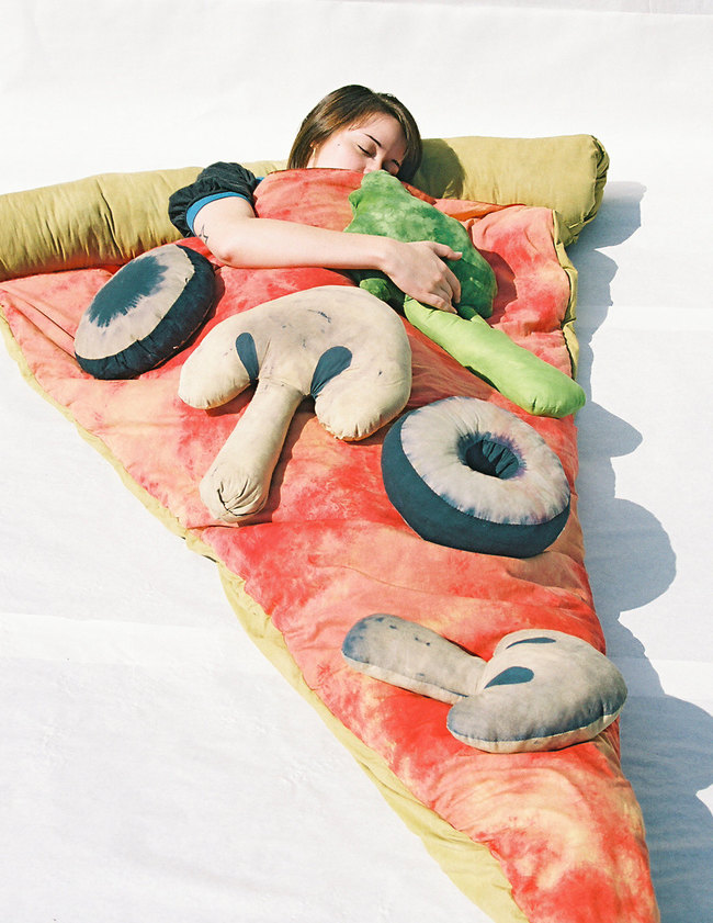 Túi ngủ dành cho người thích pizza 