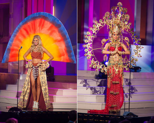 Cồng kềnh và sexy như trang phục dân tộc của HHHV - 3