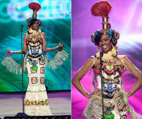 Cồng kềnh và sexy như trang phục dân tộc của HHHV - 2