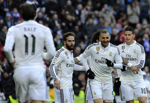 Tiêu điểm vòng 21 Liga: Benzema che mờ Bale - 1