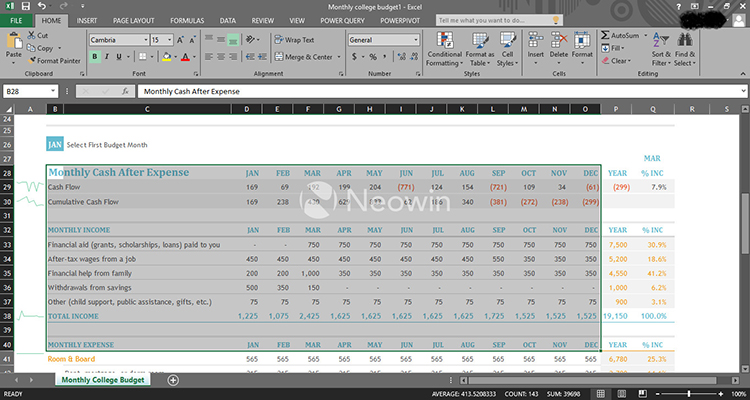 Microsoft Office Excel: Thẻ Home
