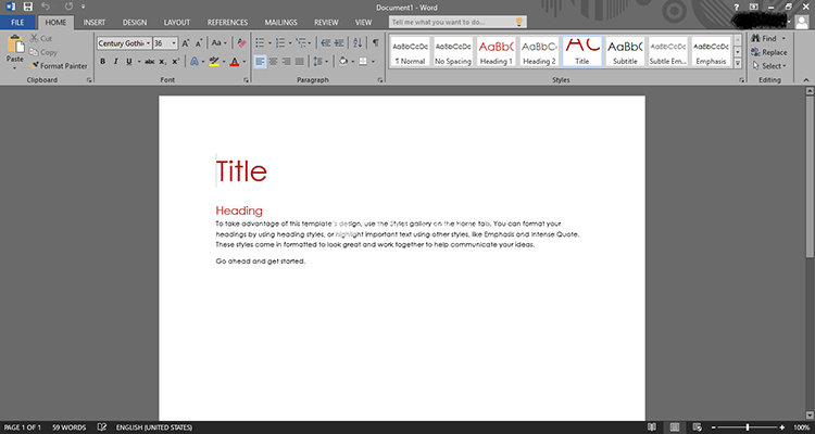 Microsoft Office Word: Thẻ Home
