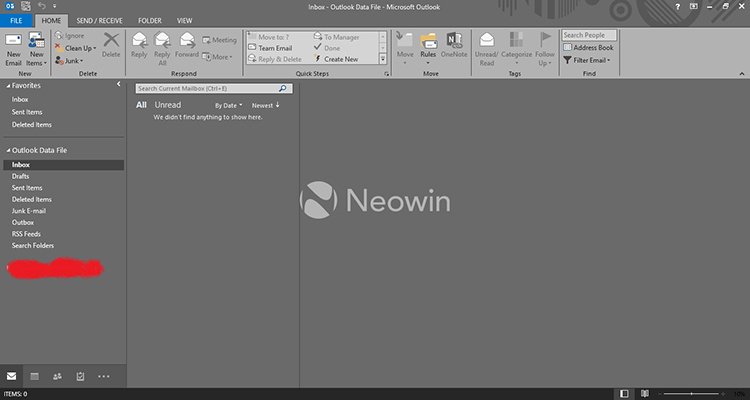 Microsoft Office Outlook: Thẻ Home
