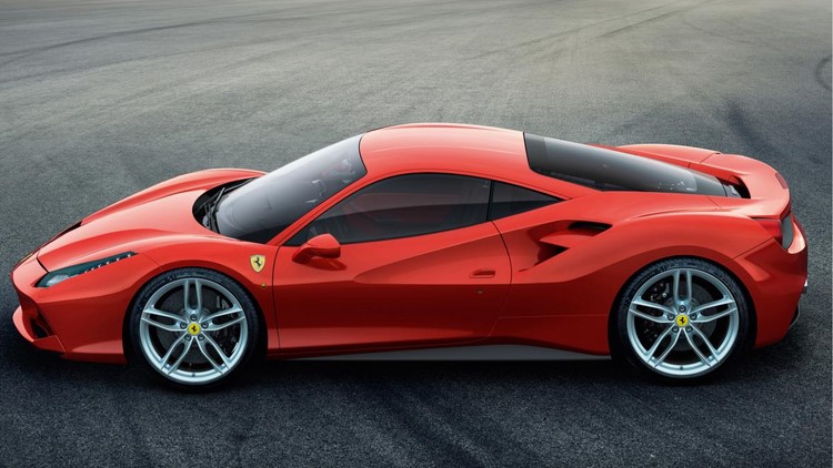 Siêu xe 488 GTB của Ferrari sở hữu động cơ tăng áp.