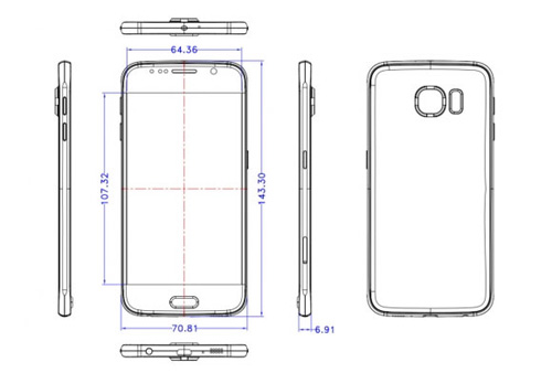 Samsung Galaxy S6 lộ bản thiết kế, camera lồi - 1