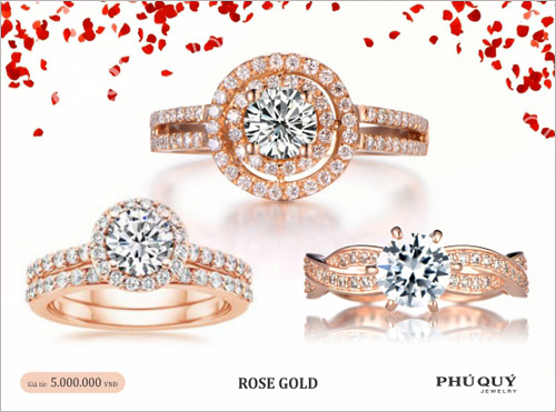 Vàng hồng – xu hướng trang sức mùa Valentine - 2