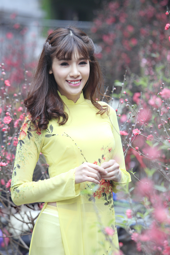 Tết năm nay Hà Min dành nhiều thời gian cho gia đình
