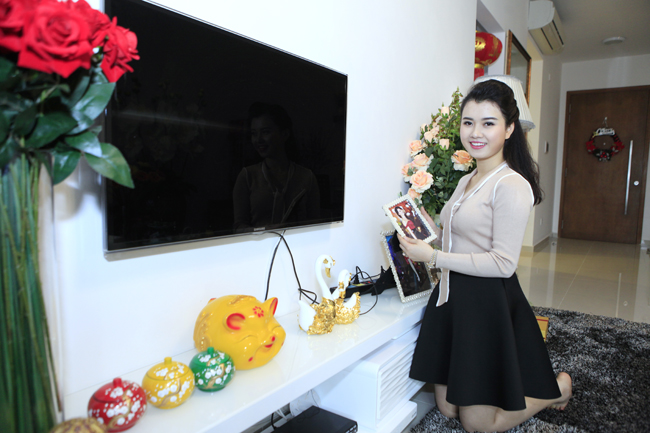 Căn hộ tràn ngập sắc xuân của MC Hương Giang - 9