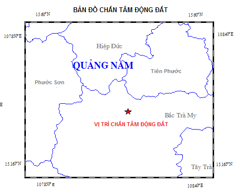 Quảng Nam: Động đất liên tiếp xảy ra ở huyện Bắc Trà My - 1