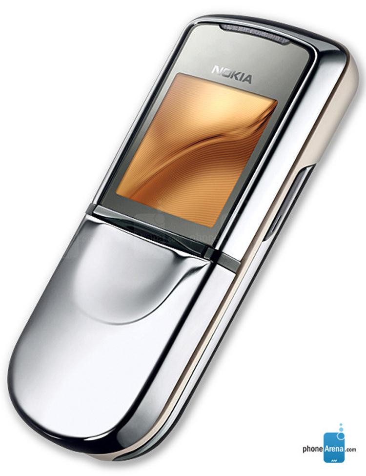 Nokia 8800 Sirocco Edition 

Được đặt tên theo bão sa mạc, điện thoại Nokia 8800 Sirocco Edition phát hành vào năm 2006 và được đánh giá rất cao. Máy nổi bật với những chi tiết phần cứng như lớp phủ sapphire trên màn hình, vỏ máy được làm bằng thép không gỉ, và camera 2 megapixel.
