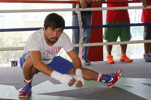 Pacquiao tập luyện tích cực chờ Mayweather - 2