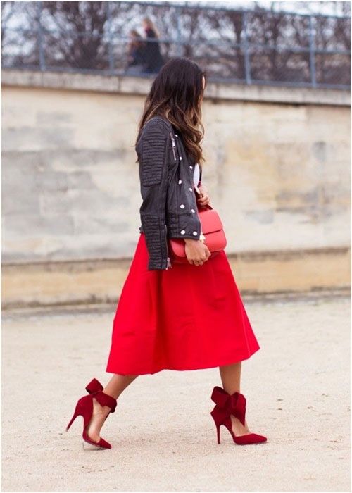 Luôn có cách để mặc đẹp với chiếc váy đỏ - 3