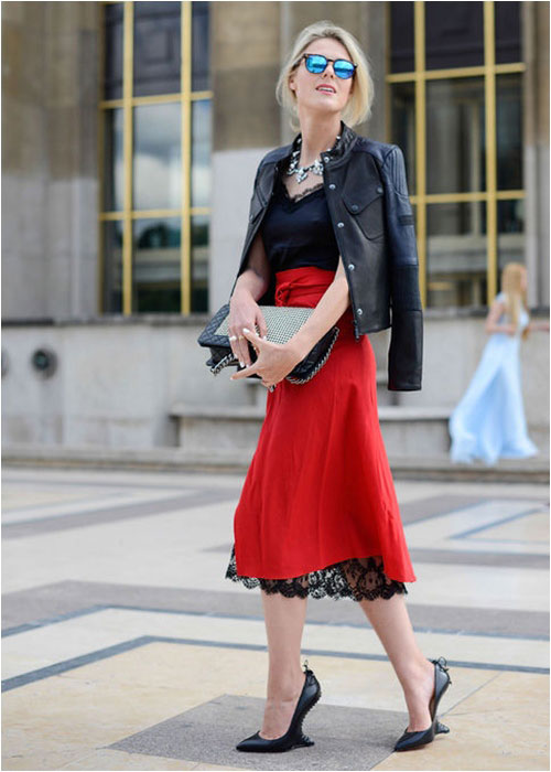 Luôn có cách để mặc đẹp với chiếc váy đỏ - 7