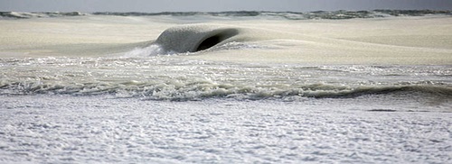 Kỳ thú hiện tượng sóng biển đóng băng - 1