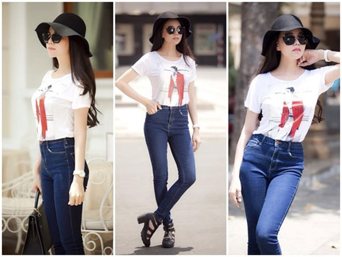 Nàng chân cong đừng vội chối từ quần jeans bó - 1