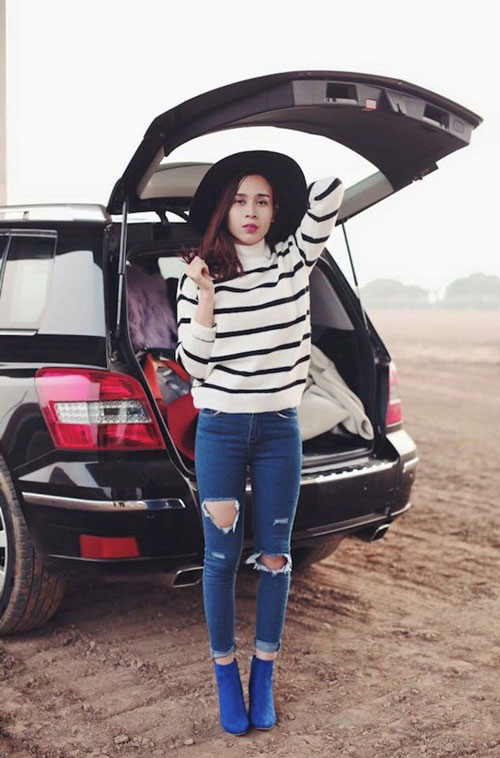 Nàng chân cong đừng vội chối từ quần jeans bó - 4