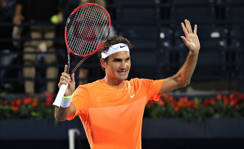 Hot shot Dubai: Federer trái 1 tay hảo hạng - 1
