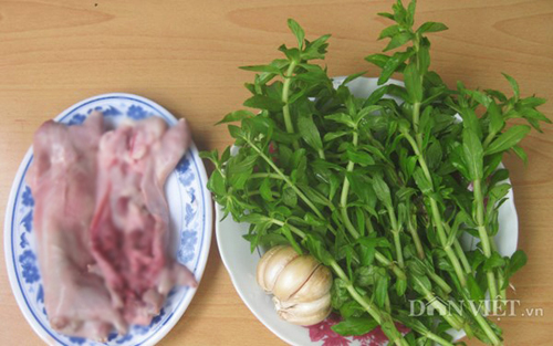 Lạ miệng món chuột bằm xào rau mò om - 2