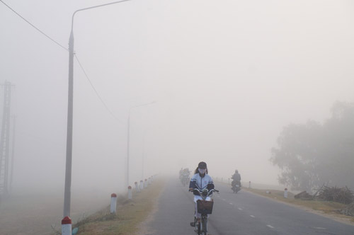 Quảng Nam: Sương mù phủ trắng thành phố Tam Kỳ - 1