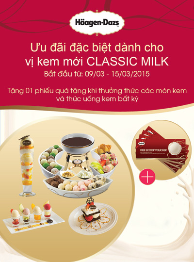 Ưu đãi hấp dẫn từ Häagen-Dazs - thương hiệu kem siêu cao cấp thế giới - 1