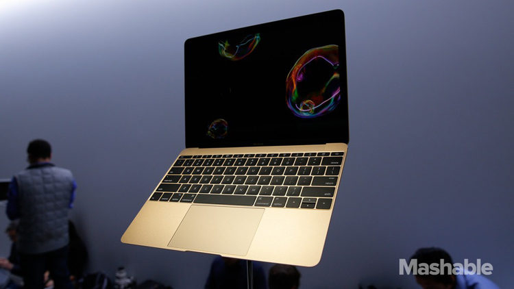 Chiếc máy tính xách tay Macbook 12 inch mới được Apple ra mắt tại sự kiện Spring Forward vào hôm qua.
