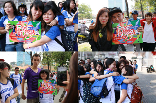 Giới trẻ Sài thành phấn khích với hoạt động Free Hug - 5