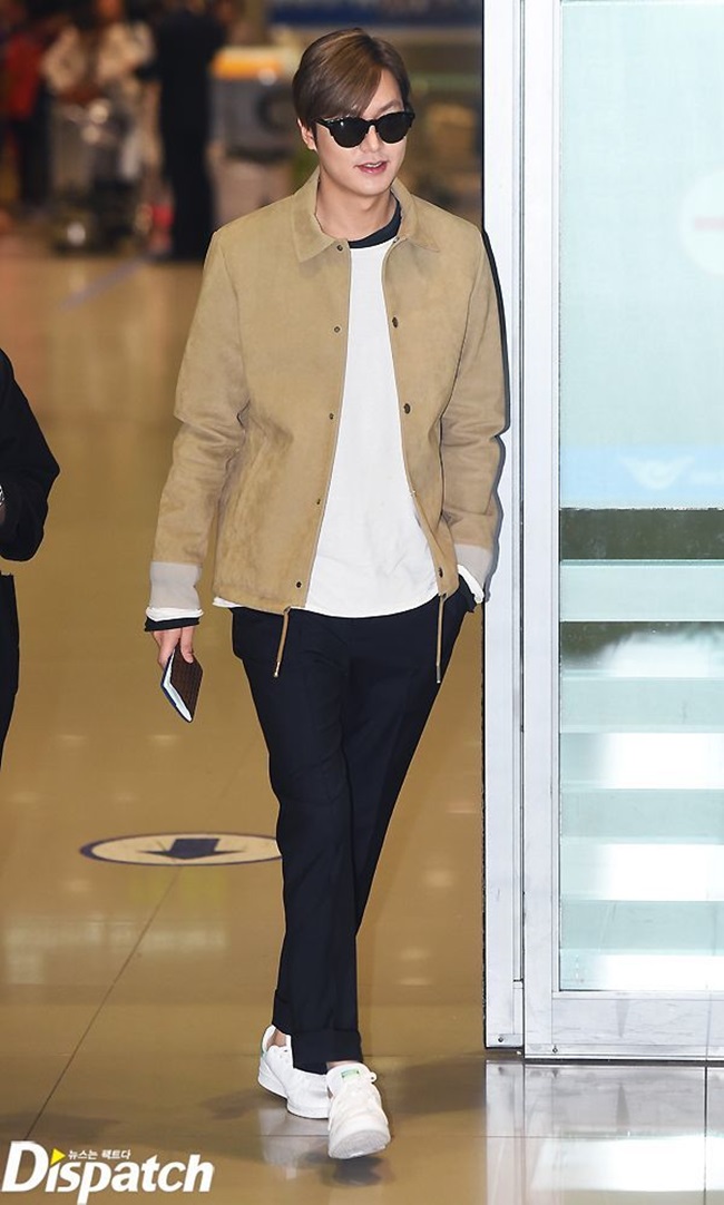 Lee Min Ho trở lại Hàn Quốc vào ngày hôm sau ,19.3. Nam diễn viên có một chuyến bay tiếp theo đến Incheon.