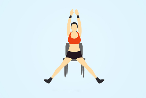 5 bài tập khi ngồi trên ghế giúp cơ thể thon gọn - 1