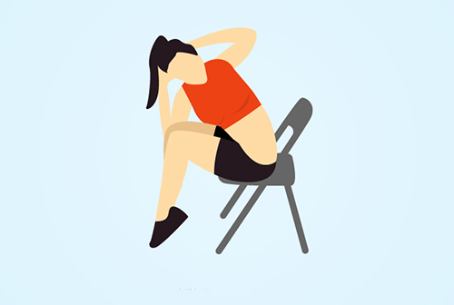 5 bài tập khi ngồi trên ghế giúp cơ thể thon gọn - 4