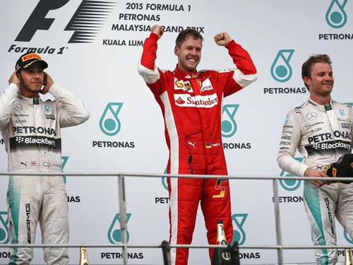 BXH Malaysian GP: Vettel "nâng bước" Ferrari - 1