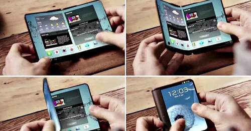 Điện thoại &#34;gập đôi&#34; màn hình của Samsung sắp ra mắt - 1