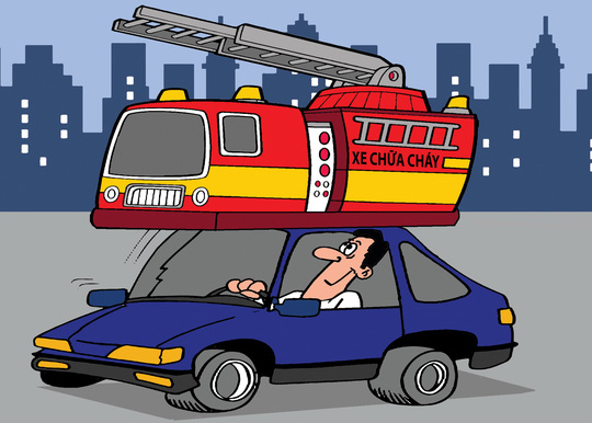 Rối bời với bình chữa cháy trên ô tô - 1