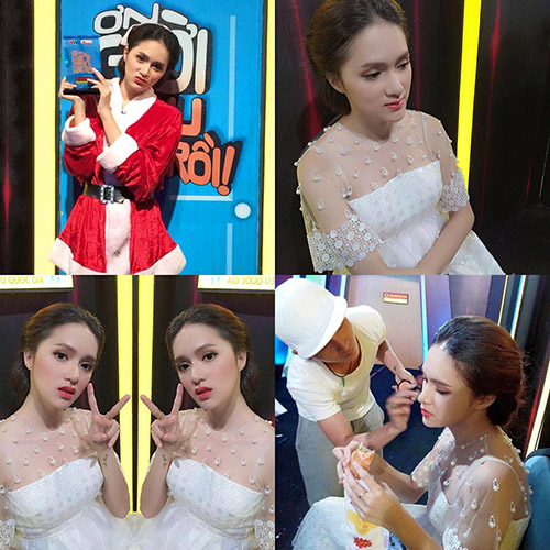 'Chộp' khoảnh khắc mỹ nhân Việt 'ăn nhanh, uống vội' - 7