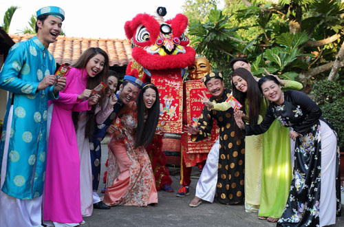 Tường Vi, Nhan Phúc Vinh lãng mạn trong phim tết - 5