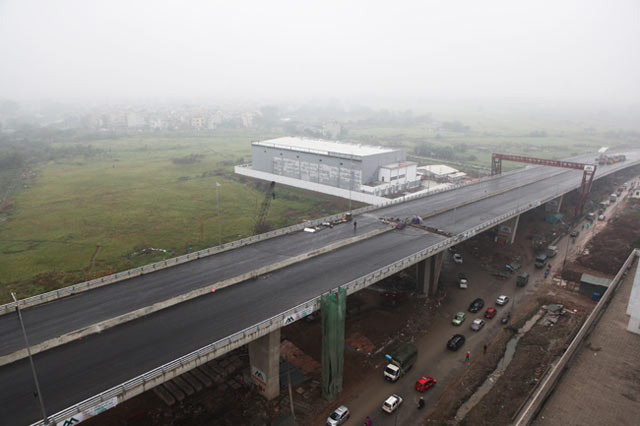 Ngắm cầu vượt thép lớn nhất Thủ đô trong ngày thông xe - 2