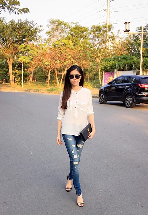 Facebook sao 20/1: Fan tò mò Khánh Thi mang bầu lần 2 - 5