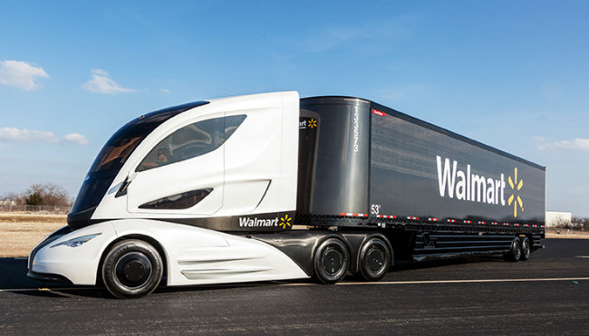 1. Mẫu xe tải Walmart Advanced Vehicle experience (WAVE) trang bị các công nghệ hàng đầu thế giới được sản xuất với sự liên kết của 22 công ty quốc tế.