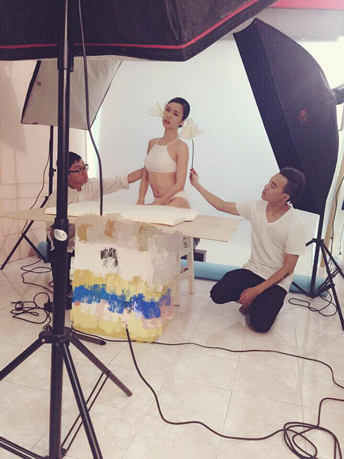 Loạt ảnh hậu trường 'xinh như mộng' của mỹ nhân Việt - 12