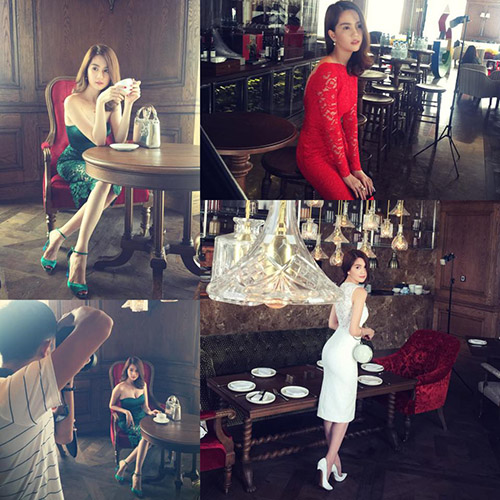 Loạt ảnh hậu trường 'xinh như mộng' của mỹ nhân Việt - 12