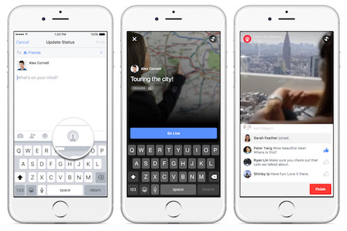 Facebook mang tính năng truyền hình trực tiếp lên iPhone, iPad - 1