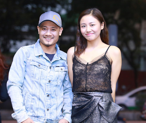 Văn Mai Hương diện áo ren hai dây ngày rét mướt - 2