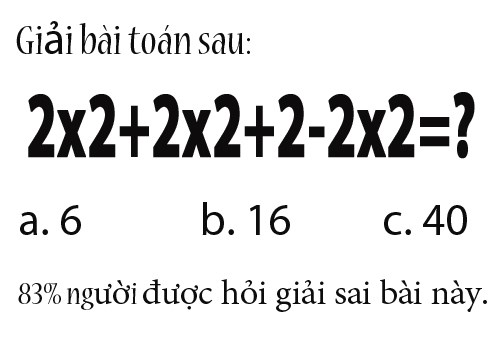 Thêm một bài toán thú vị nhiều người giải sai - 1